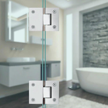 180° 304 Stainless Steel Shower Screen Hinges Frameless Glass Door Enclosures