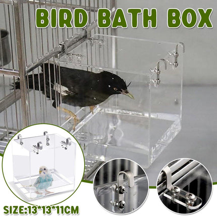 Bird Bathing Box Basin for Birds Outdoor Bathing Pool Bird Shower Basin for Pets