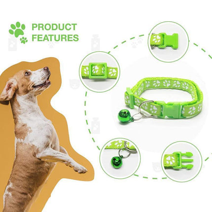 12 PCS Adjustable Whelping ID Collars with Bells - Aimall