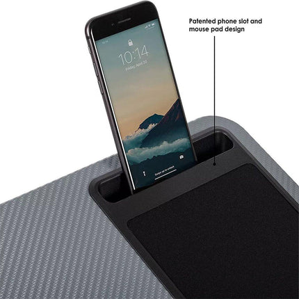 Multi Functional Laptop Desk with Cushion and Mouse Pad for Computer and Tablet