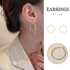 European American Fashion Statement Large Hoop Earrings Classic Retro Jewelry