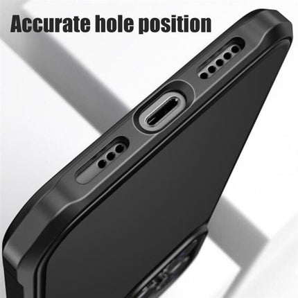 Shockproof Clear Bumper Case For iPhone 13 Pro Max Phone Back Cover Protective Black - Aimall