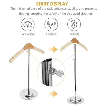 Adjustable Garment Display Rack Clothing Hanger Stand for Retail Shop Display