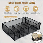 Creative Metal Hollow Pen Holder Desktop Organizer Student Pen Storage Basket