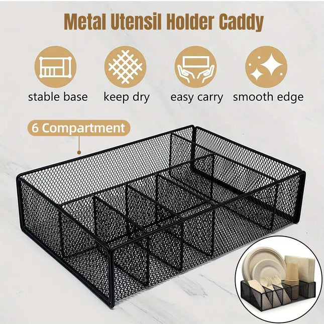 Creative Metal Hollow Pen Holder Desktop Organizer Student Pen Storage Basket
