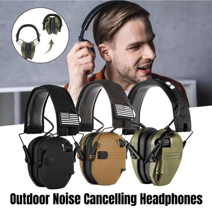 Professional Shooting Noise Cancelling Earmuffs Outdoor Soundproof Headphones