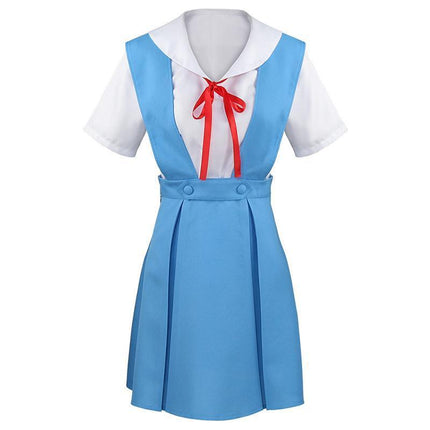 NEON GENESIS EVANGELION EVA Ayanami Rei Asuka School Uniform JK Cosplay Costume AU