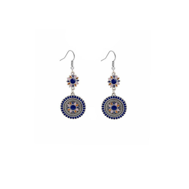 Bohemian Sculpted Dreamcatcher Earrings Unique Jewelry for Women Ethnic Style