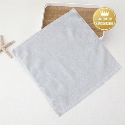 6PCS Hotel Cotton Face Towel White Soft Square Cloth Beauty Salon KTV Thick Wash