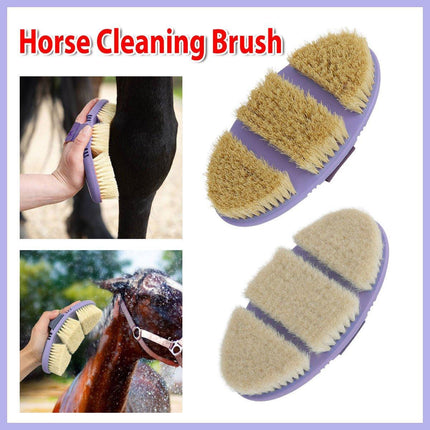 Oval Bendable Horse Grooming Brush Cleaning Shedding Massage Care Supplies