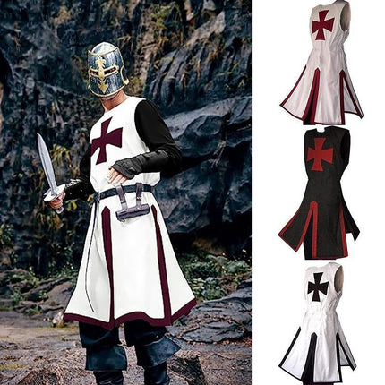Medieval Tunic Royal Knight Renaissance Roman Men Costume Warrior Crusader AU - Aimall