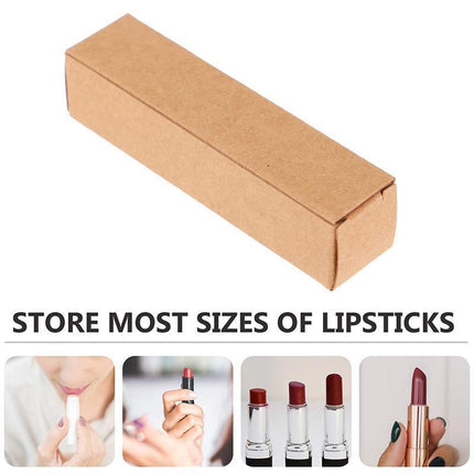 100PCS Empty Lip Balm Tube Packaging Carton Box Lipstick Tube DIY Paper Case Box 2.8 - Aimall