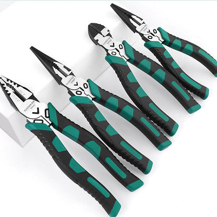 Labor-Saving Multi-Functional Tiger Pliers Flat Needle-Nose Diagonal Wire Pliers