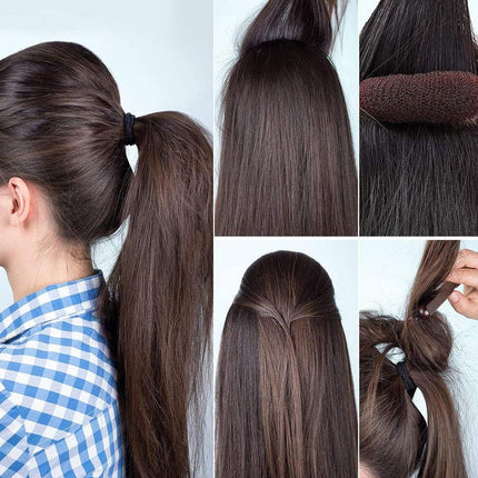 6PCS Combs Fluffy Hair Pad Heighten Hairpin Sponge Clips Forehead Heighten Women