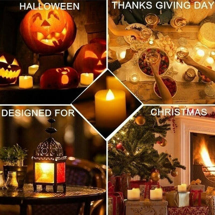 24PCS LED Votive Flameless Tea Candle Light Wedding Church Decoration - Aimall