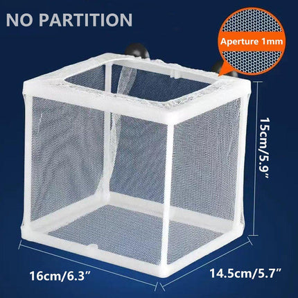 2pcs Fish Breeding Hatchery Box Juvenile Isolation Net Fry Spawning Incubator
