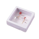 10pcs Transparent Jewelry Storage Box PE Film Display Case Gift Boxes Holder