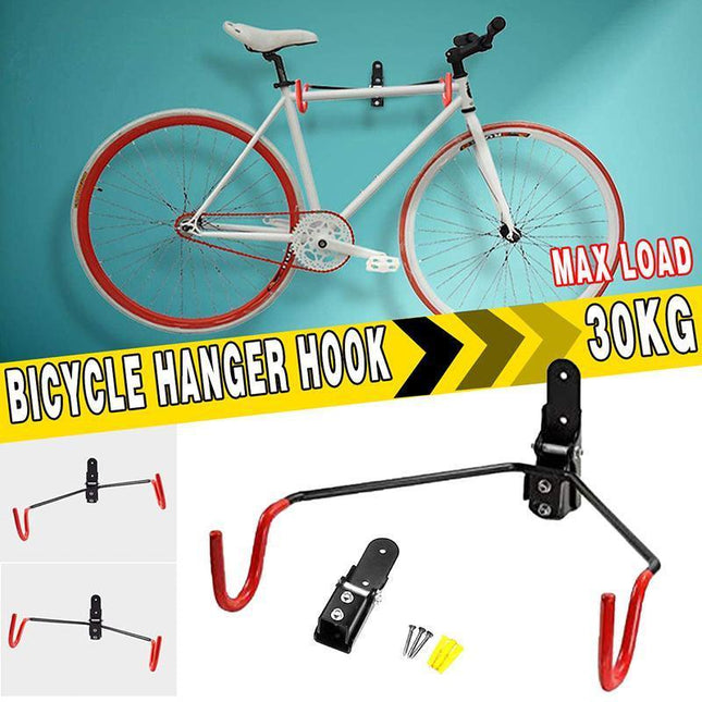 Bike Bicycle Hanger Hook Wall Mounted Garage Storage Rack Mount Steel - Aimall