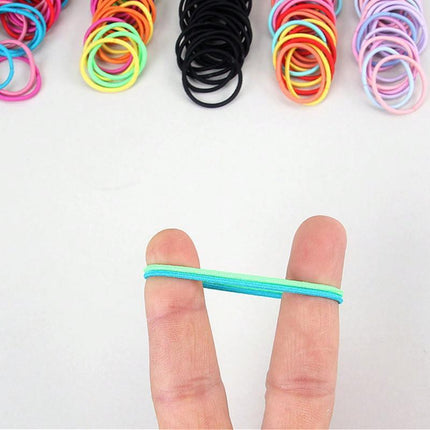 Colorful Small Hair Ties for Children's Hairstyles