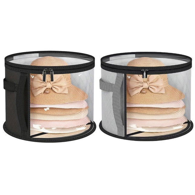 Hat Storage Organizer Stackable Round Brim Hat Holder Storage Bag for Hats