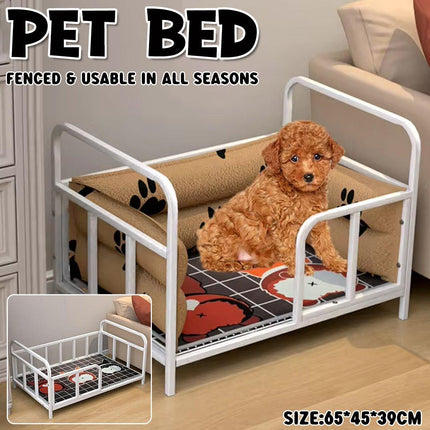Durable Dog Kennel Bed Frame Raised Pet Bed for Small and Large Dogs Outdoor Use