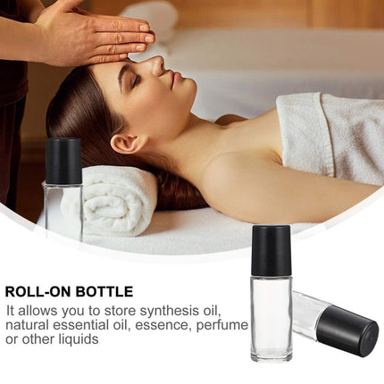 16X Clear Glass Roll On Bottle 30ml Extra Large Roller Ball Perfume Oil Underarm