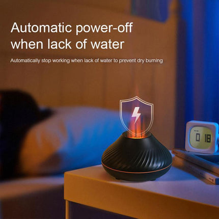Flame Essential Oil Diffuser,Air Diffuser,Ultrasonic Aromatherapy Air Humidifier - Aimall