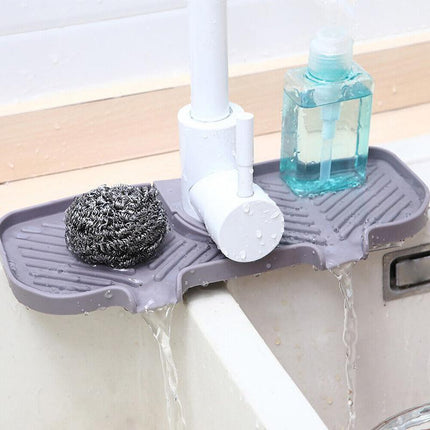 Kitchen Faucet Storage Rack Holder Soap Sponges Caddy Organizer Sink Basket Rack - Aimall