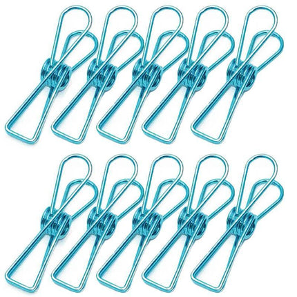 10X Spring Paperclips Metal Wire Hollow Out Clips 55mm Mini Binder Paper Clip - Aimall