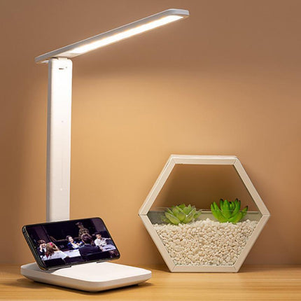 Touch LED Desk Lamp Bedside Study Reading Table Light USB Ports Dimmable - Aimall
