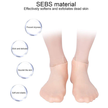 Silicone Protective Moisturizing Foot Cover Crack Resistant Softening Foot Cover