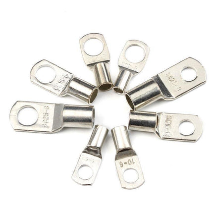 240Pcs 4WD Cable Lug Ring Battery Copper Tube Connector Kits Terminal Crimper - Aimall
