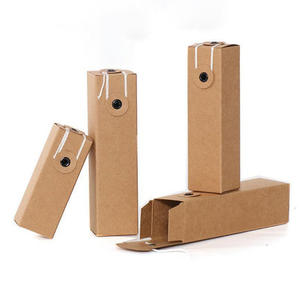 100PCS Kraft Paper Box Lipstick Perfume Essential Oil Cosmetics Packaging Boxes Aimall