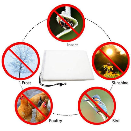 Plant Cover Freeze Frost Protection Bag Drawstring Garden Shrubs Bag Reusable - Aimall