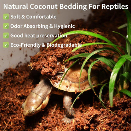 Natural Coconut Fibre Reptile Bedding Brick 650g Substrate for Tortoise Snake Spider