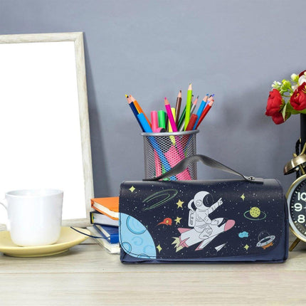 Functional Pencil Case Stationery Bag Pen Holder Storage Organizer for School