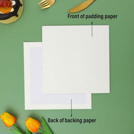 20pcs Square Paper Cake Base Mats for Birthday Wedding Party Dessert Display