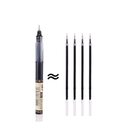 6/12Pcs 0.5mm Straight Liquid Rollerball Pens Stationery School Office Supplies - Aimall
