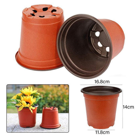 100PCS Plastic Plant Flower Garden Pots Nursery Seedlings Pot Growing Container - Aimall