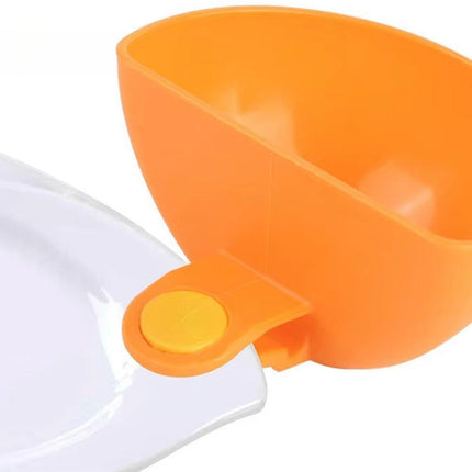 8PCS Plastic Salad Dressing Box Set Double Clip Bowl Snack Container with Spoon
