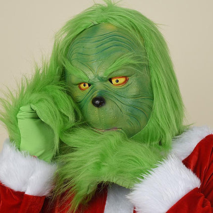 Christmas Thief Green Hair Monster Headgear