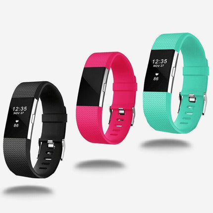 S Size Silicone Watch Wrist Sports Strap For Fitbit Charge Band Wristband Replacement - Aimall
