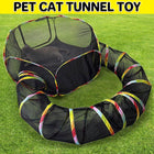Collapsible Cat Tunnel Interactive Drill Bucket Fun Pet Toy for Cats Indoor Play