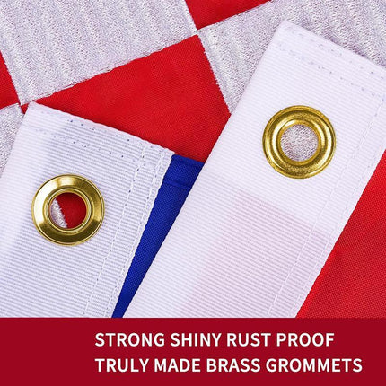 New Large Croatia Flag Pride Heavy Duty Outdoor 90cm x 150cm Croatian Banner - Aimall
