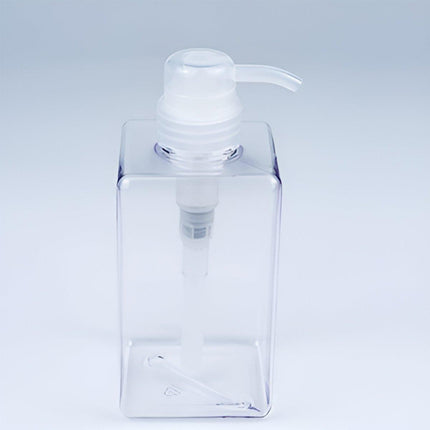 2PCS Square Bottle Travel Cosmetic Hand Soap Shampoo Lotion Dispenser Refillable