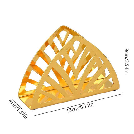 2 Nordic Hollow Napkin Holder Stainless Steel Tissue Dispenser Organiser Kitchen