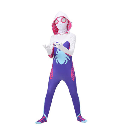 Halloween Costume Children's Boomsuit Headgear Clothes Miles Adult Male Gwen Steel Spider Tight Man
