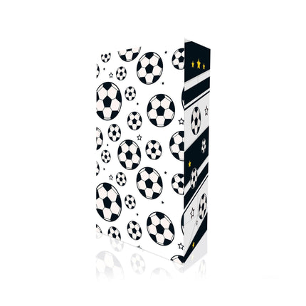 Fashion Football Sport Gift Bags Green Kraft Paper Sticker Set Party Favor Bags