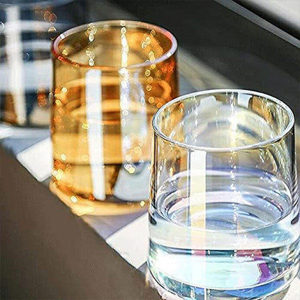 2PCS Hotel Household Glass Toothwash Cups Set Simple Gargle Toothwash Cup