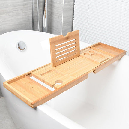 Eco-Friendly Bamboo Bathtub Rack for Enhanced Bath Experience